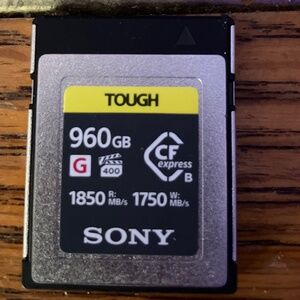 Sony 960GB CFexpress type B memory card